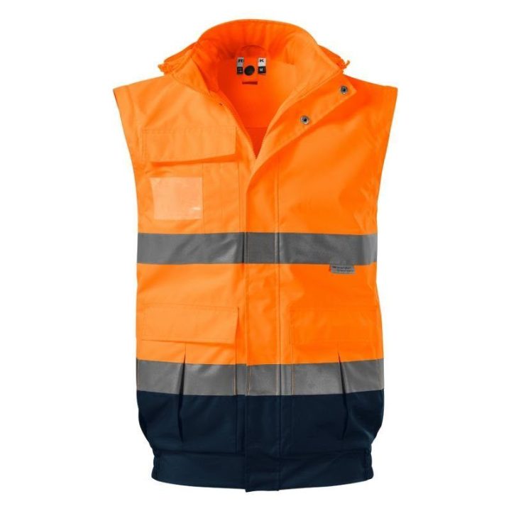 Vyriška 4 viename striukė Rimeck HV Guard, fluorescencinė oranžinė