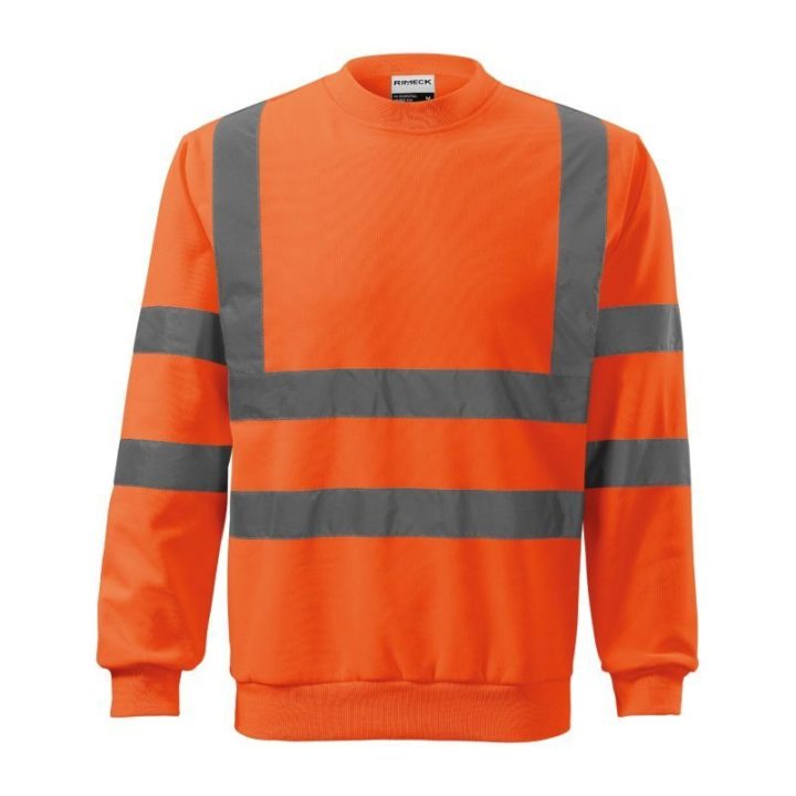 Vyriškas fluorescencinis džemperis Rimeck HV Essential, oranžinis