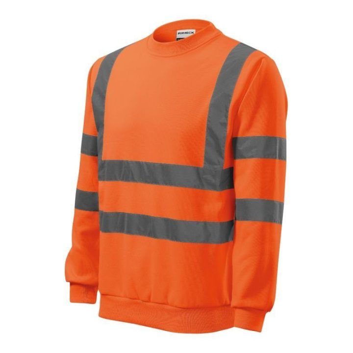 Vyriškas fluorescencinis džemperis Rimeck HV Essential, oranžinis