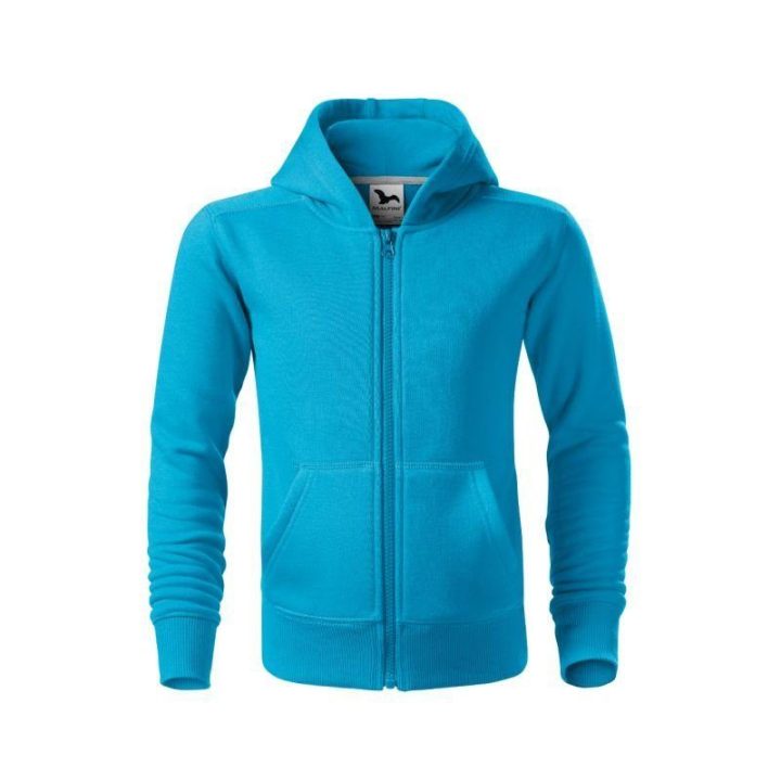 Vaikiškas džemperis su gobtuvu Malfini Trendy Zipper, turkio