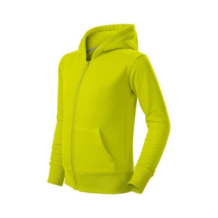 Vaikiškas džemperis su gobtuvu Malfini Trendy Zipper, salotinis