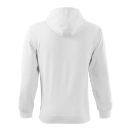 Vyriškas džemperis su gobtuvu Malfini Trendy Zipper, baltas