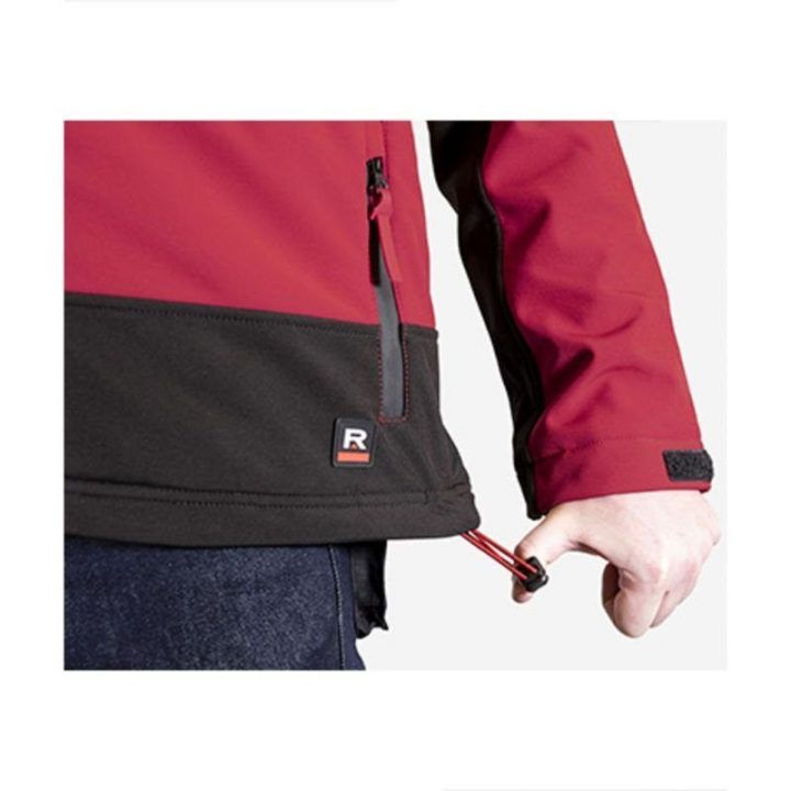 Vyriška softshell striukė su gobtuvu Rimeck Vertex, raudona