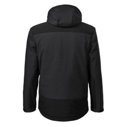 Vyriška softshell striukė su gobtuvu Rimeck Vertex, tamsiai pilka