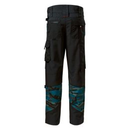 Vyriškos kelnės su kišenėmis antkeliams Rimeck Vertex Camo, mėlynos