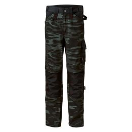 Vyriškos kelnės su kamufliažiniu raštu Rimeck Vertex Camo, pilkos