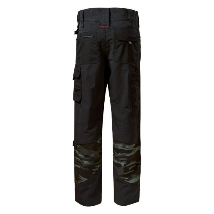 Vyriškos kelnės su kamufliažiniu raštu Rimeck Vertex Camo, pilkos