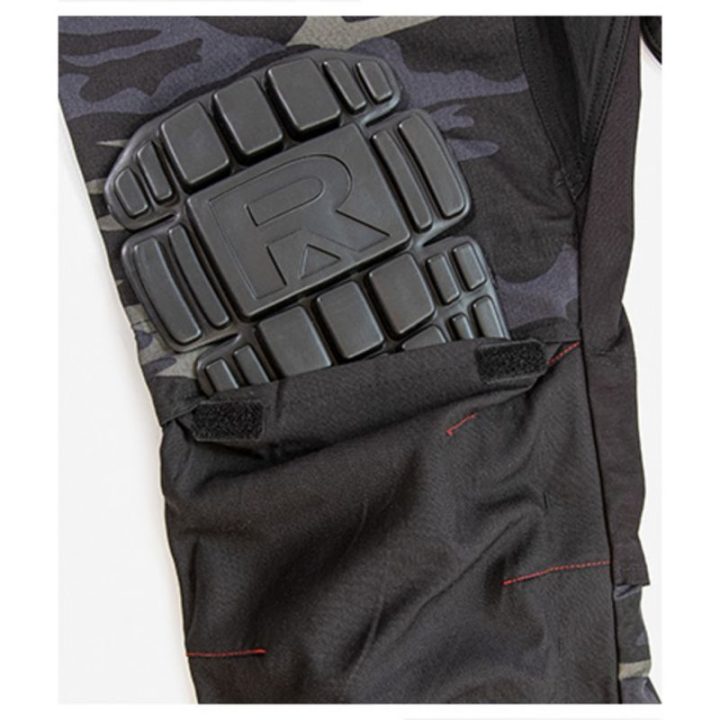 Vyriškos kelnės su kamufliažiniu raštu Rimeck Vertex Camo, pilkos