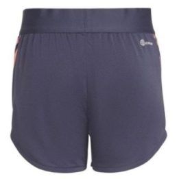 Šortai mergaitėms su plačia guma adidas 3S KN, tamsiai mėlyni