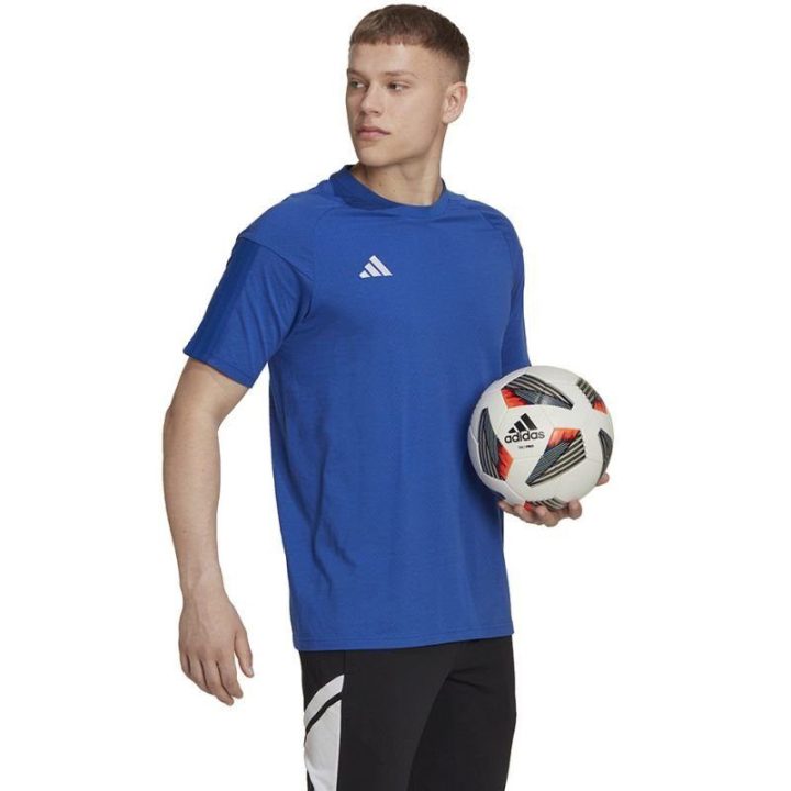 Vyriški medvilniniai marškinėliai adidas Tiro 23 Competition, mėlyni