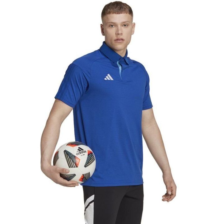 Vyriški polo marškinėliai adidas Tiro 23 Competition, mėlyni