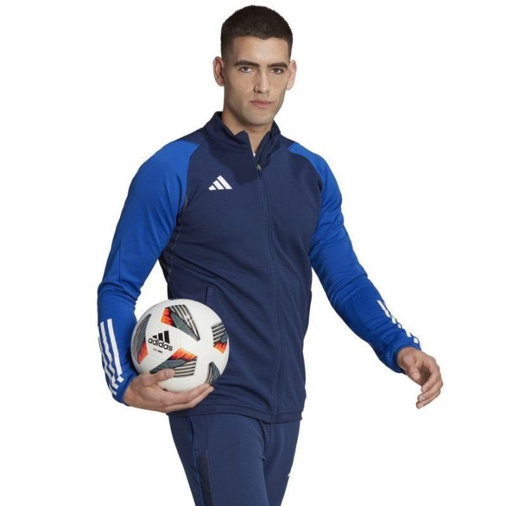 Vyriškas futbolo džemperis adidas Tiro 23, tamsiai mėlynas ir mėlynas