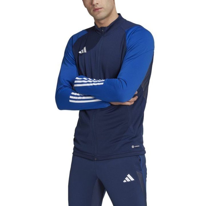 Vyriškas futbolo džemperis adidas Tiro 23, tamsiai mėlynas ir mėlynas