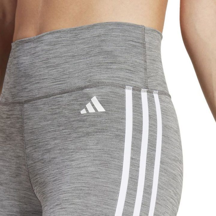 Moteriškos 7/8 tamprės adidas 3 Stripes, pilkos
