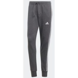 Vyriškos medvilninės sportinės kelnės adidas 3 Stripes, pilkos