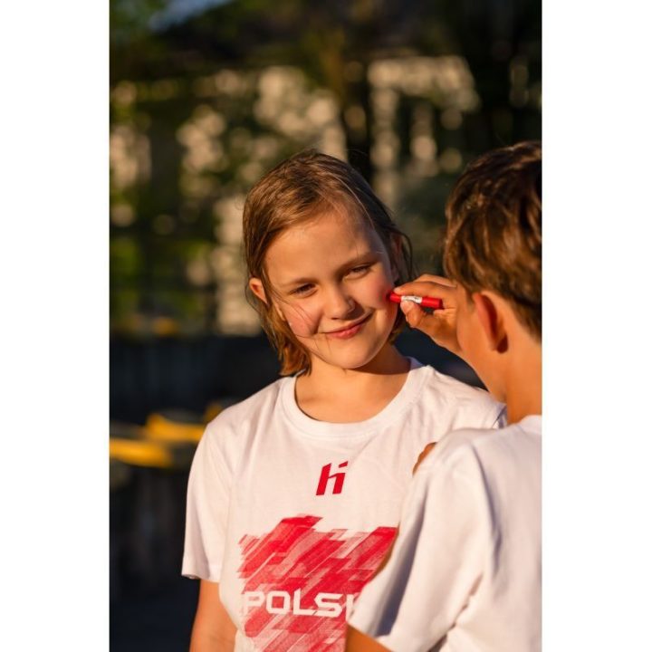 Vaikiški medvilniniai marškinėliai Huari Poland Fan
