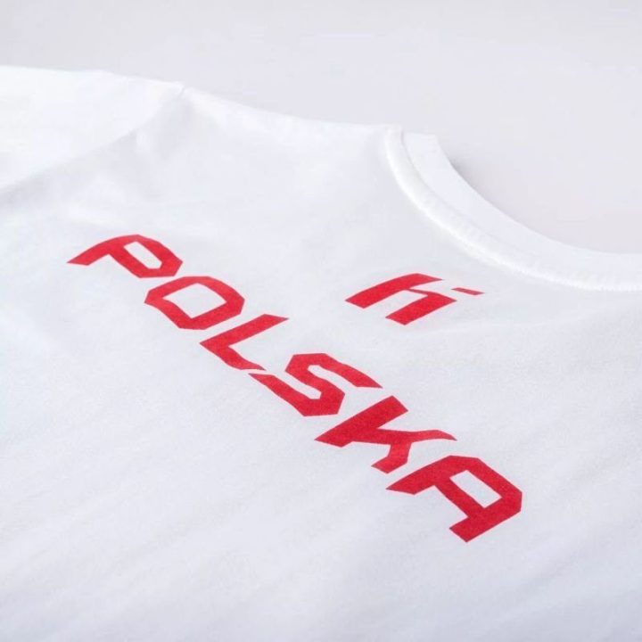 Vaikiški marškinėliai su sportine grafika Huari Poland Fan