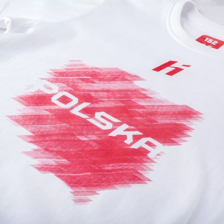 Vaikiški marškinėliai su sportine grafika Huari Poland Fan