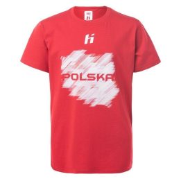 Vaikiški marškinėliai trumpomis rankovėmis Huari Poland Fan, raudoni
