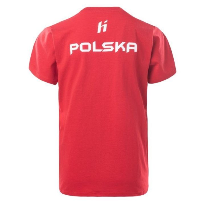 Vaikiški marškinėliai trumpomis rankovėmis Huari Poland Fan, raudoni