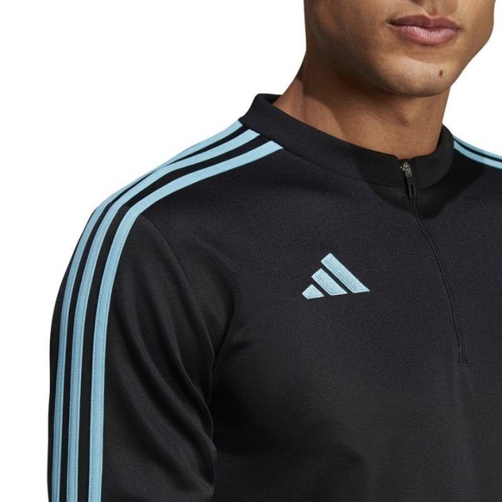 Vyriškas džemperis su pusiniu užtrauktuku adidas Tiro 23 Club, juodas