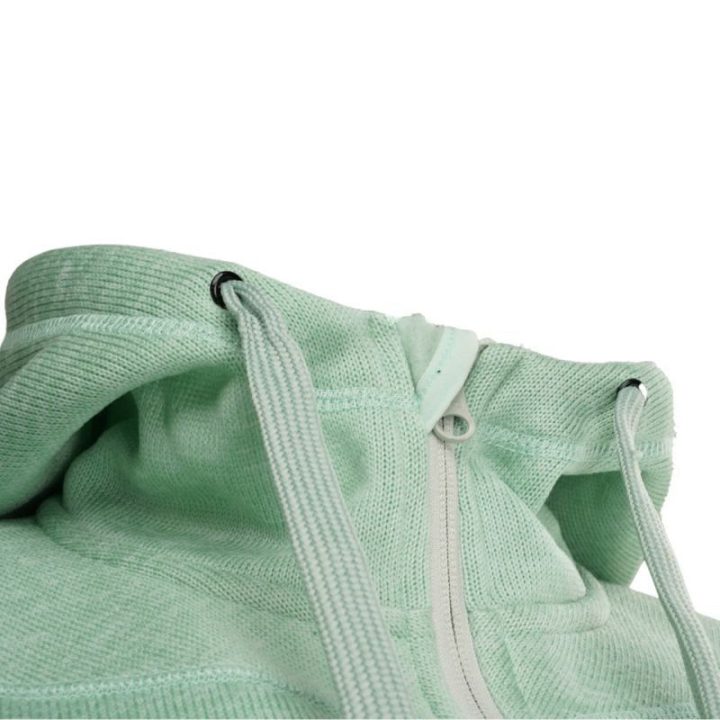 Moteriškas džemperis su ilgu užtrauktuku Bjorn, mėtų