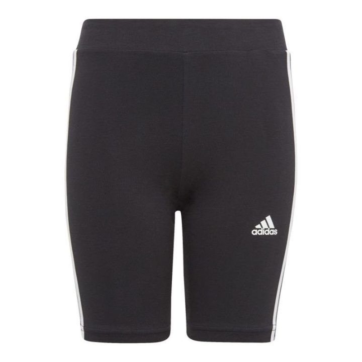 Moteriški medvilniniai šortai adidas 3-Stripes, juodi