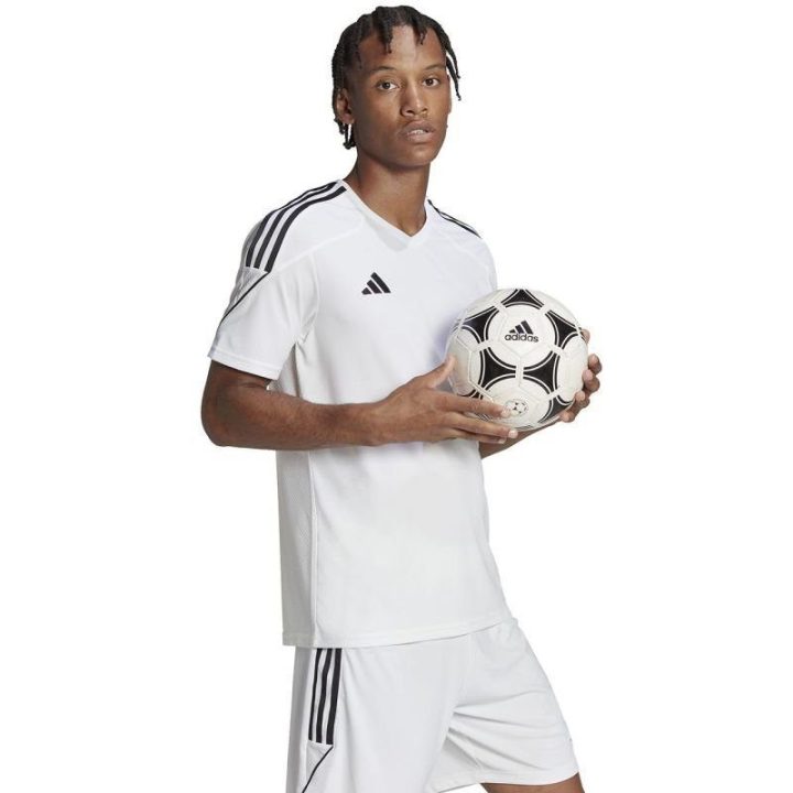 Vyriški marškinėliai treniruotėms adidas Tiro 23 League, balti
