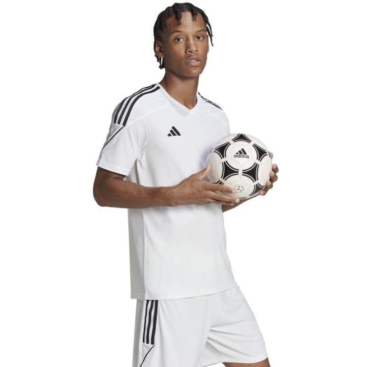 Vyriški marškinėliai treniruotėms adidas Tiro 23 League, balti