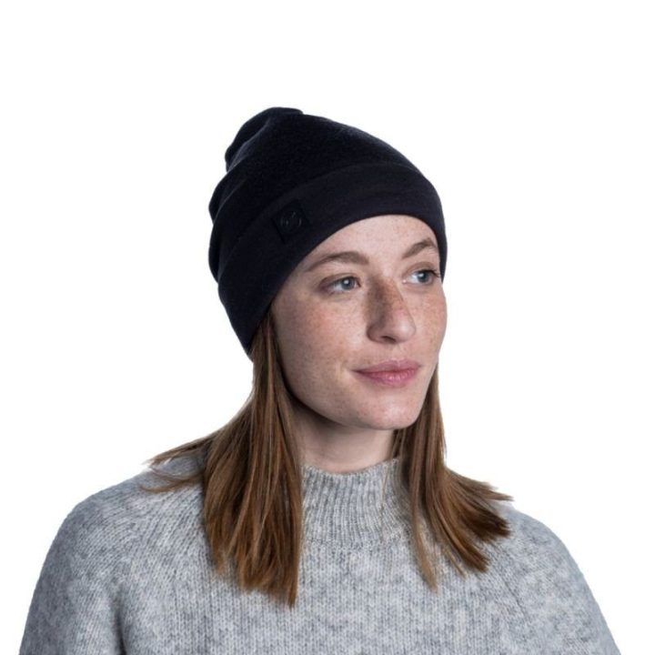 Uniseks merino vilnos kepurė Buff Merino Heavyweight, juoda