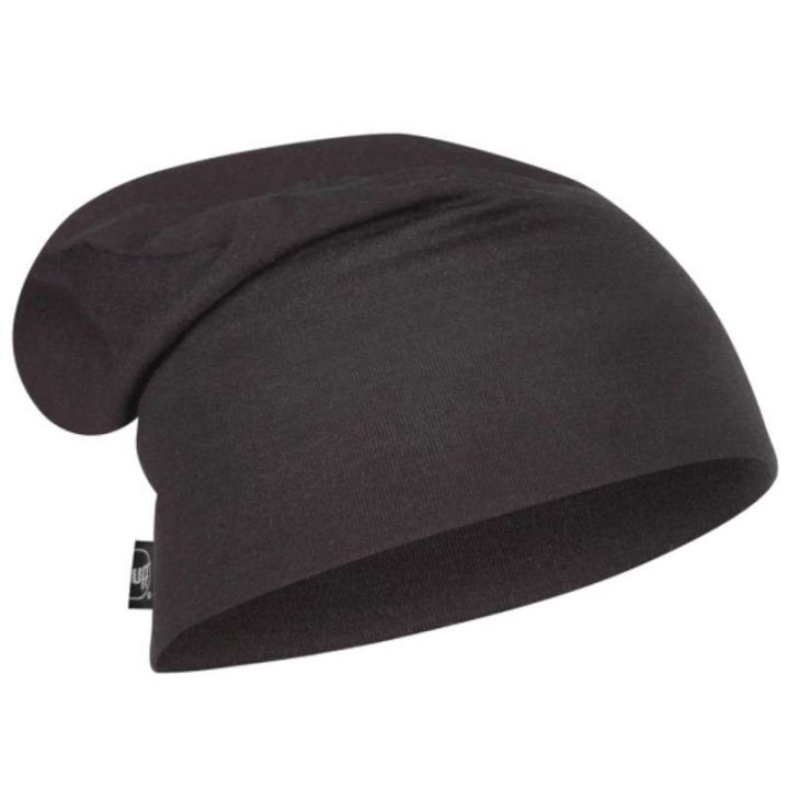 Uniseks merino vilnos kepurė Buff Merino Heavyweight, juoda