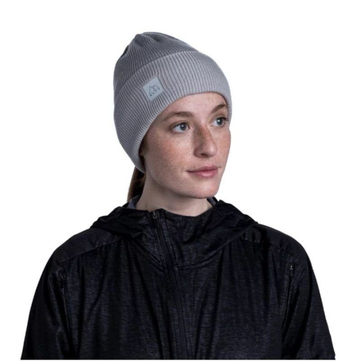 Megzta kepurė su anga kuodui Buff Crossknit, pilka