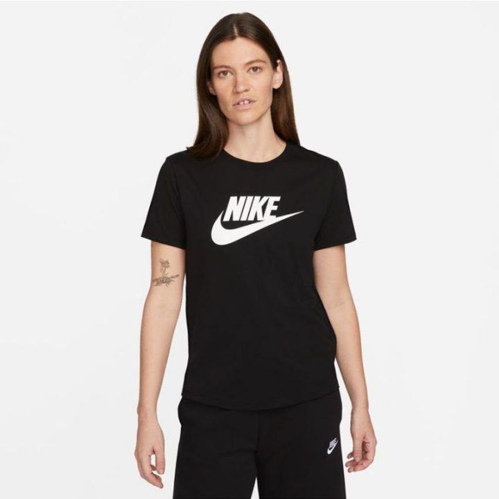 Moteriški įprasto kirpimo marškinėliai Nike Sportswear, juodi