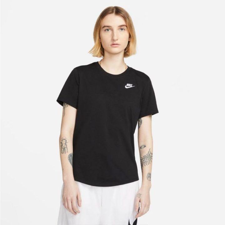 Moteriški įprasto kirpimo marškinėliai Nike Sportswear, juodi