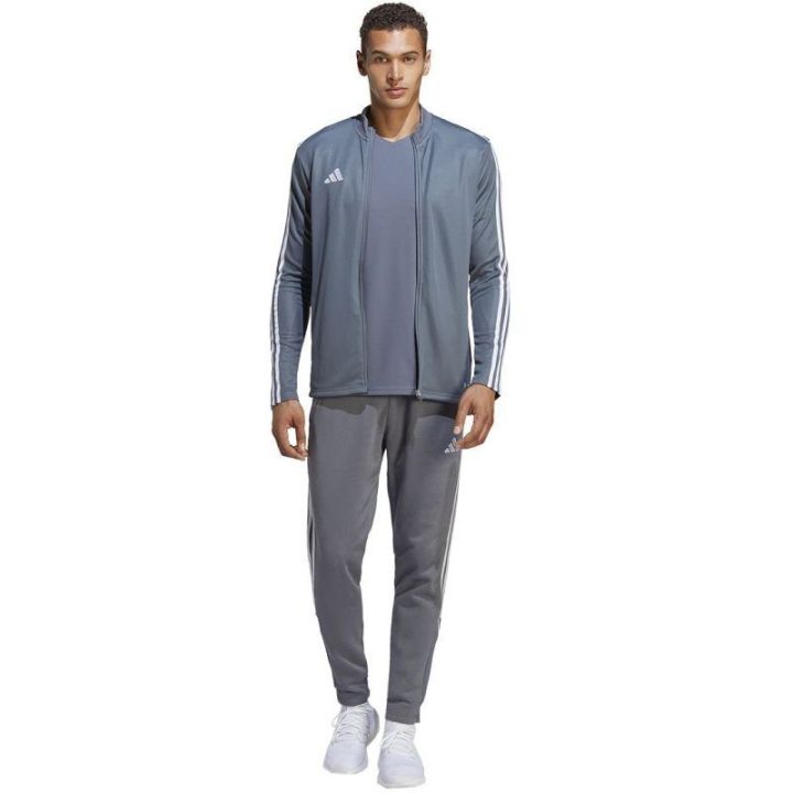 Vyriškos medvilninės sportinės kelnės adidas Tiro 23 League, pilkos