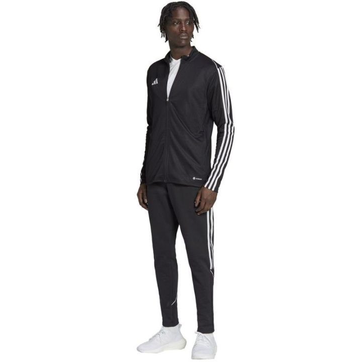 Vyriškos medvilninės sportinės kelnės adidas Tiro 23 League, juodos