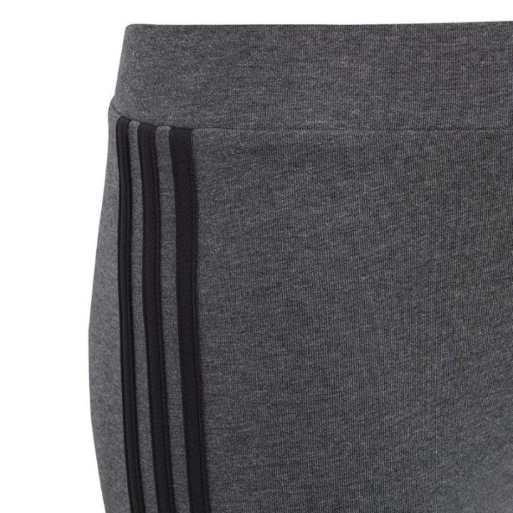 Vaikiškos medvilninės tamprės adidas 3 Stripes TIG, pilkos