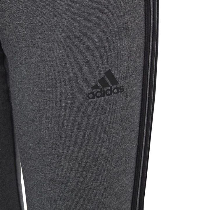 Vaikiškos medvilninės tamprės adidas 3 Stripes TIG, pilkos