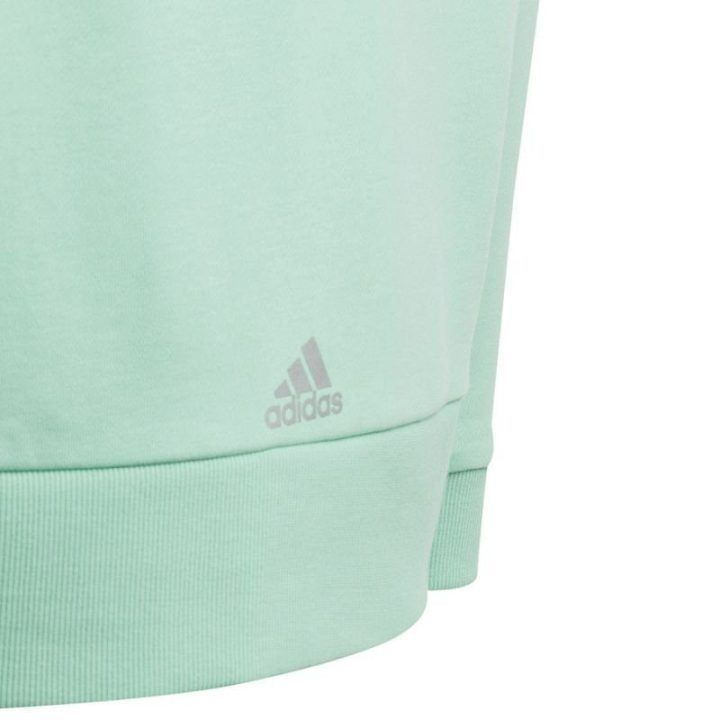 Vaikiškas medvilninis džemperis su gobtuvu adidas