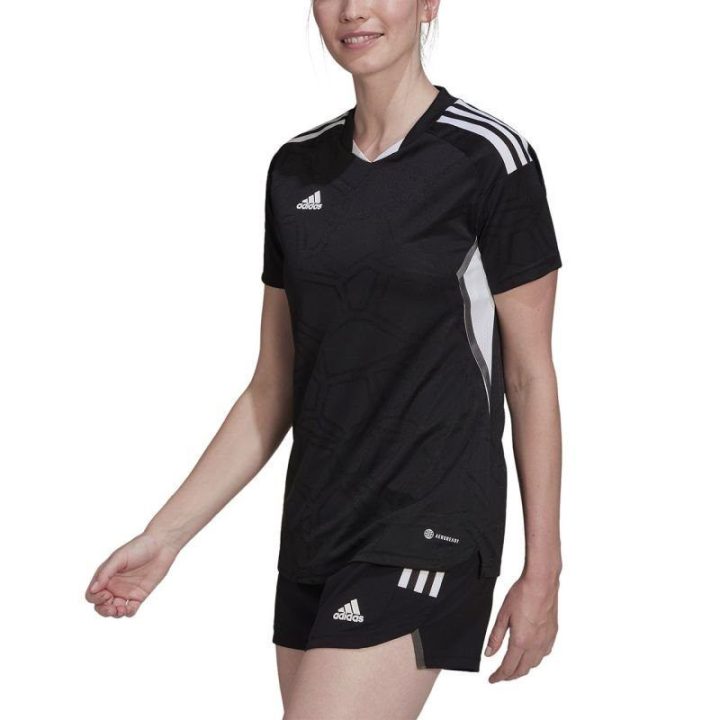 Moteriški marškinėliai adidas Condivo 22 Match Day, juodai balti