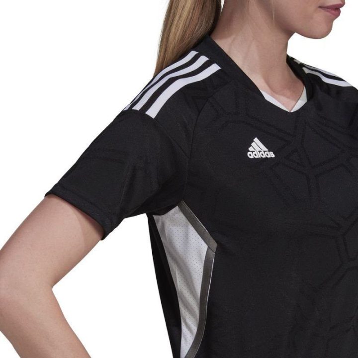 Moteriški marškinėliai adidas Condivo 22 Match Day, juodai balti