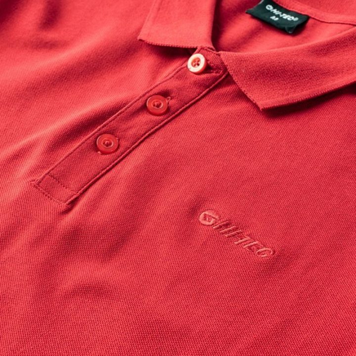 Vyriški medvilniniai polo marškinėliai HI-TEC Romso, raudoni