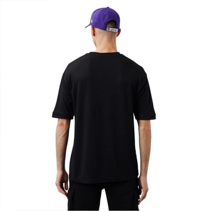 Vyriški marškinėliai New Era Lakers Script Mesh, juodi