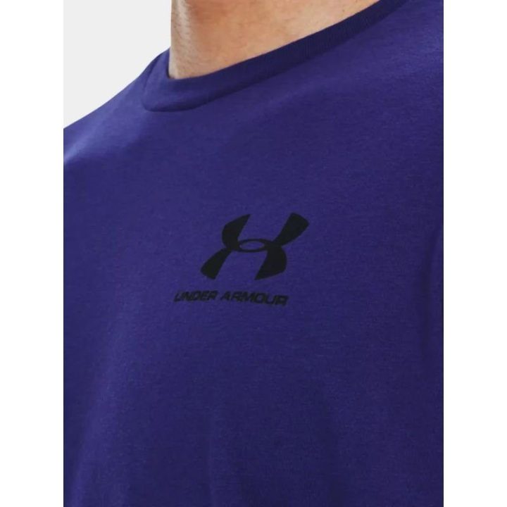 Vyriški medvilniniai marškinėliai Under Armour Sportstyle LC SS, tamsiai mėlyni