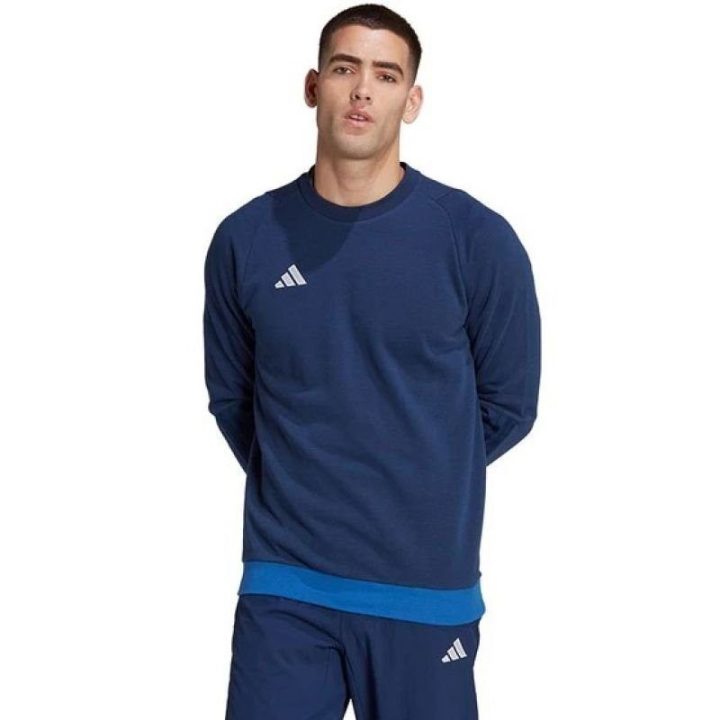 Vyriškas medvilninis džemperis adidas Tiro 23, tamsiai mėlynas