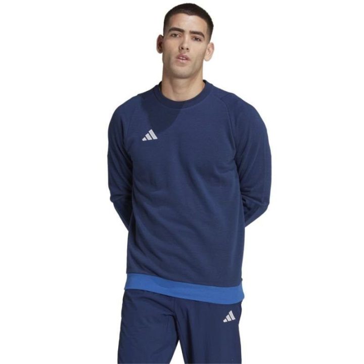 Vyriškas medvilninis džemperis adidas Tiro 23, tamsiai mėlynas