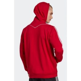 Vyriškas medvilninis džemperis su gobtuvu adidas Tiro 23, raudonas