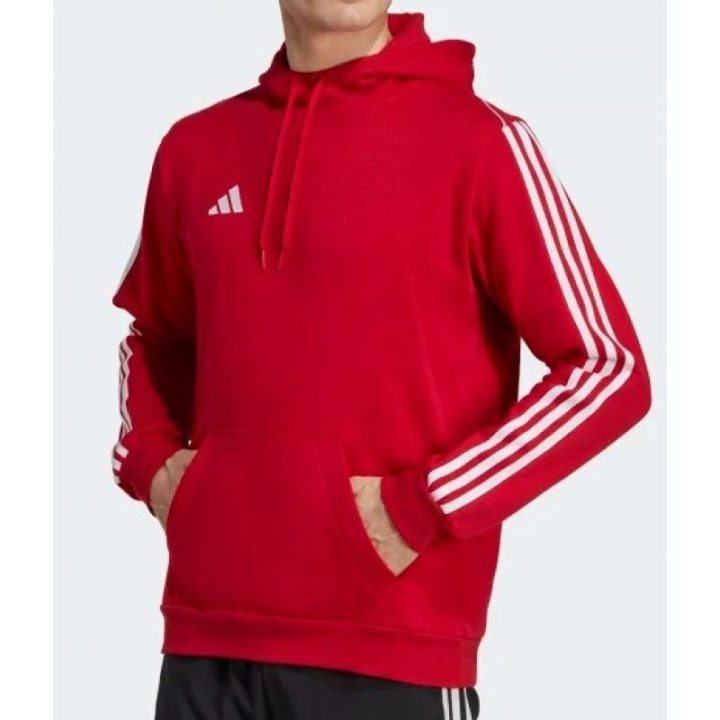 Vyriškas medvilninis džemperis su gobtuvu adidas Tiro 23, raudonas