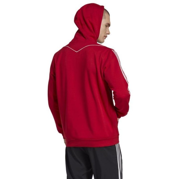 Vyriškas medvilninis džemperis su gobtuvu adidas Tiro 23, raudonas