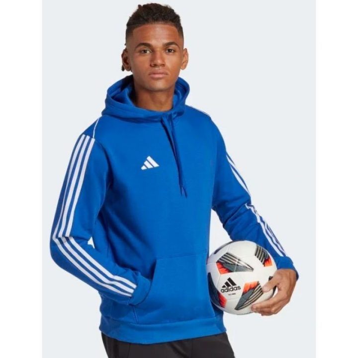 Vyriškas futbolo džemperis su gobtuvu adidas Tiro 23, mėlynas